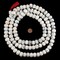 The Bead Chest Naga Conch Shell Mala Beads 18-20mm Nepal White Round Large Hole 60 Inch Strand